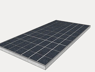 300w太阳能<em>电池</em>板SU模型下载_sketchup草图大师SKP模型