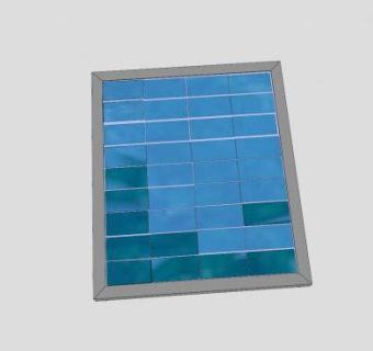 玻璃太阳能电池板SU模型下载_sketchup草图大师SKP模型