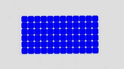单晶太阳能电池板SU模型下载_sketchup草图大师SKP模型