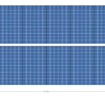 14x230瓦太阳能电池板SU模型下载_sketchup草图大师SKP模型