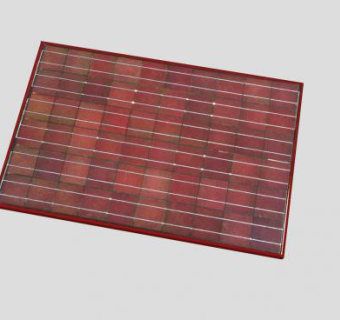 瓦红色的太阳能板SU模型下载_sketchup草图大师SKP模型