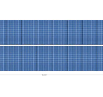 18x230瓦太阳能电池板SU模型下载_sketchup草图大师SKP模型