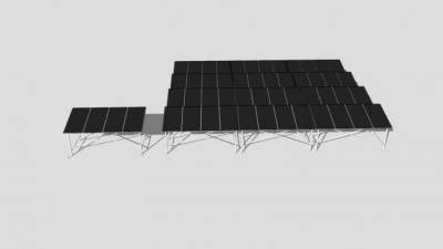 光电能源电池板SU模型下载_sketchup草图大师SKP模型