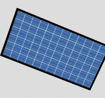 太阳能多晶硅电池板SU模型下载_sketchup草图大师SKP模型