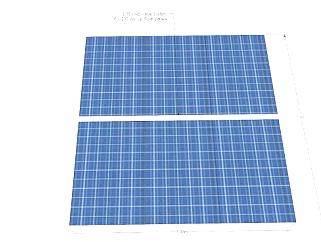 6<em>×</em>230瓦太阳能电池板下载_sketchup草图大师SKP模型