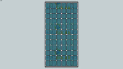 太阳能吸收电池板SU模型下载_sketchup草图大师SKP模型