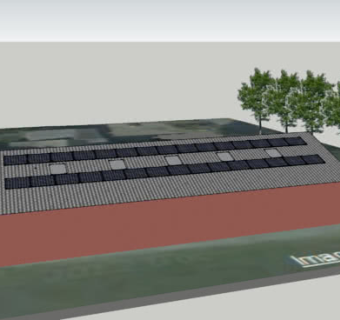 仓库的屋顶能源板SU模型下载_sketchup草图大师SKP模型