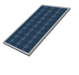 太阳光电面板SU模型下载_sketchup草图大师SKP模型