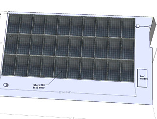 夏普太阳能电池板SU模型下载_sketchup草图大师SKP模型