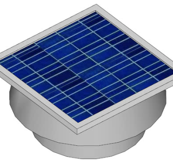 太阳能屋顶组件SU模型下载_sketchup草图大师SKP模型
