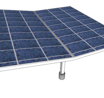 小型光伏车棚SU模型下载_sketchup草图大师SKP模型