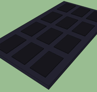 太阳能电池面板SU模型下载_sketchup草图大师SKP模型