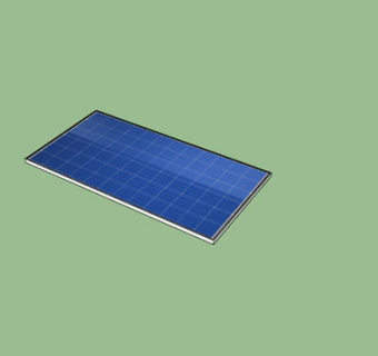 太阳能光电板SU模型下载_sketchup草图大师SKP模型