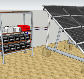 太阳能板发电装置SU模型下载_sketchup草图大师SKP模型