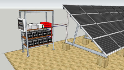 太阳能板发电装置SU模型下载_sketchup草图大师SKP模型