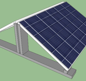 现代屋顶太阳能板SU模型下载_sketchup草图大师SKP模型