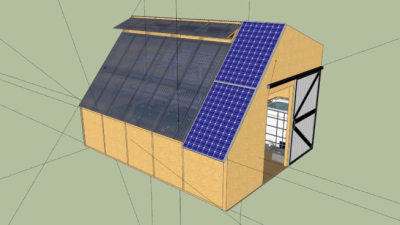 被动式太阳能板SU模型下载_sketchup草图大师SKP模型