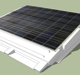 太阳能吸收器SU模型下载_sketchup草图大师SKP模型