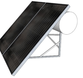 太阳能板热水器SU模型下载_sketchup草图大师SKP模型