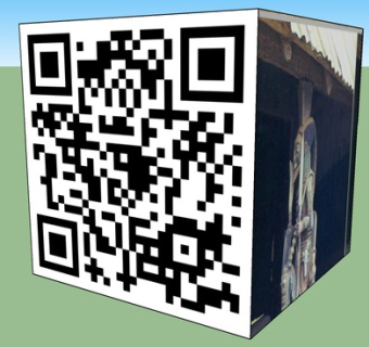 立方体二维码SU模型下载_sketchup草图大师SKP模型