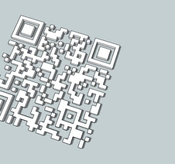 二维码数据SU模型下载_sketchup草图大师SKP模型