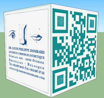 立方体3D整形手术和QR代码SU模型下载_sketchup草图大师SKP模型