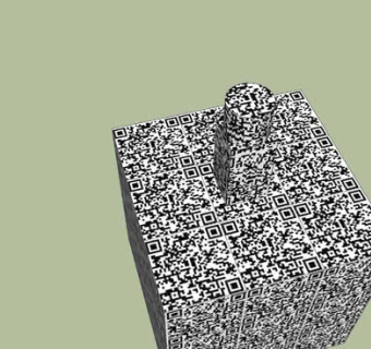 几何体二维码SU模型下载_sketchup草图大师SKP模型