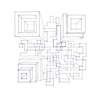 立体二维码草图模型SU模型下载_sketchup草图大师SKP模型