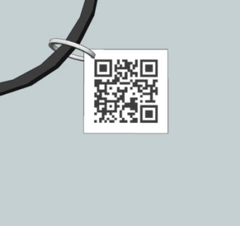 环形配件上的二维码SU模型下载_sketchup草图大师SKP模型