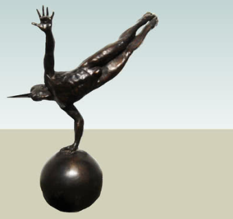 墨西哥青铜雕塑SU模型下载_sketchup草图大师SKP模型