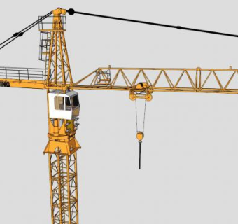 工程起重机的SU模型_su模型下载 草图大师模型_SKP模型