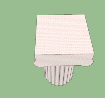 大理石石柱SU模型下载_sketchup草图大师SKP模型