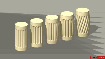 刻有凹槽的圆柱SU模型下载_sketchup草图大师SKP模型