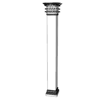 广场的科林斯式柱SU模型下载_sketchup草图大师SKP模型