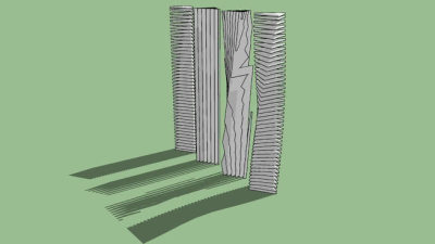 抽象的石柱SU模型下载_sketchup草图大师SKP模型