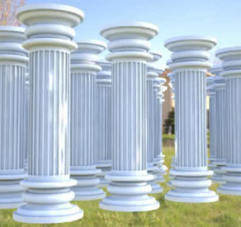 10英尺罗马石柱SU模型下载_sketchup草图大师SKP模型