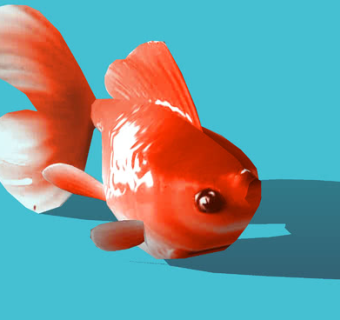 金鱼雕塑SU模型下载_sketchup草图大师SKP模型