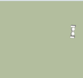 小阳台花瓶石柱SU模型下载_sketchup草图大师SKP模型