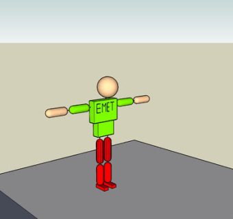 物理模型任人形玩具SU模型下载_sketchup草图大师SKP模型