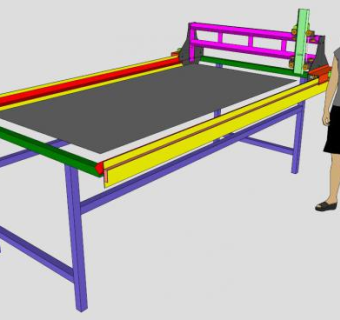 CNC雕刻机床的SU模型_su模型下载 草图大师模型_SKP模型