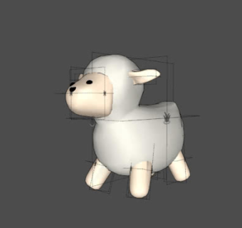 绵羊玩具娃娃SU模型下载_sketchup草图大师SKP模型