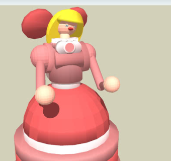 粗糙的bjd娃娃SU模型下载_sketchup草图大师SKP模型