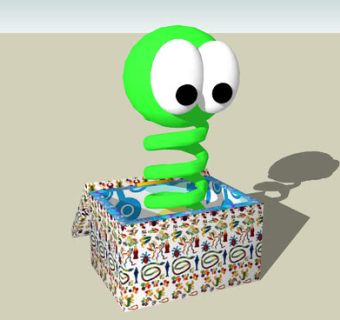 搞怪盒子SU模型下载_sketchup草图大师SKP模型