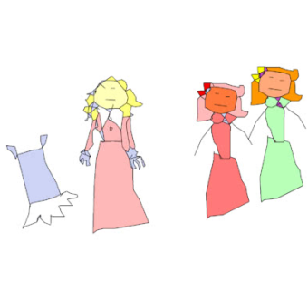 2D人偶纸娃娃SU模型下载_sketchup草图大师SKP模型