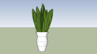 落地式瓷器花瓶SU模型下载_sketchup草图大师SKP模型