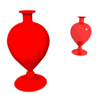 红色的陶瓷花瓶SU模型下载_sketchup草图大师SKP模型
