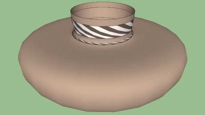 美洲土著陶器SU模型下载_sketchup草图大师SKP模型