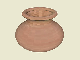 陶瓷式花瓶<em>陶器</em>SU模型下载_sketchup草图大师SKP模型
