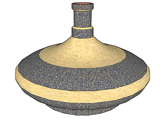 巴基斯坦陶器瓷瓶SU模型下载_sketchup草图大师SKP模型