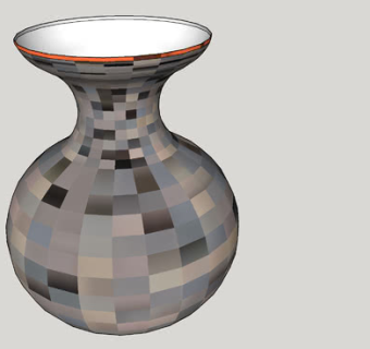 颈口陶瓷花瓶SU模型下载_sketchup草图大师SKP模型